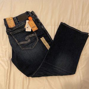 *NWT* Silver Dark Wash Jeans, Relaxed Fit, Size 42x30